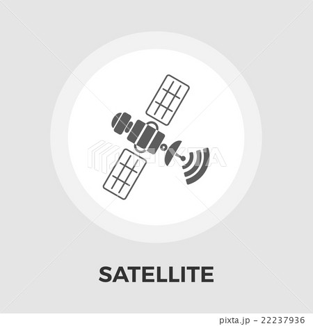 Satellite flat icon Satellite flat icon 22237936