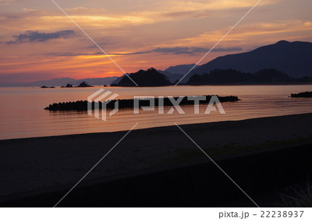 朝焼けの海 朝焼けの海 22238937