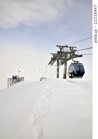 Cable Car railway in ski resort Sochi, Roza Khutor Cable Car railway in ski resort Sochi, Roza Khutor 22238947
