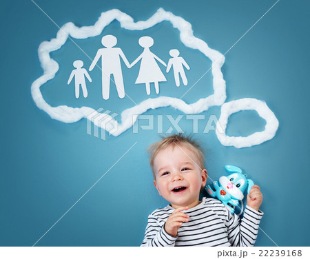 Little baby boy dreaming of a family 22239168