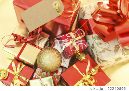 Christmas gifts, red and yellow 22240896