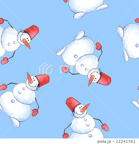 Snowmen. Seamless pattern 2 22241561