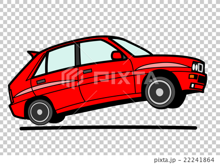 汽車例證紅色 插圖素材 圖庫