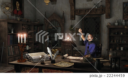 Alchemist in his Study Alchemist in his Study 22244459