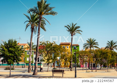 Multicolored houses of Villajoyosa town 22244567