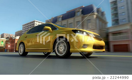 abstract yellow city car 22244990
