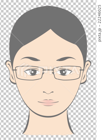 Glasses Women's Rimless Type Illustration 22246025