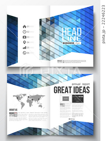 Set of business templates for brochure, magazine 22246223