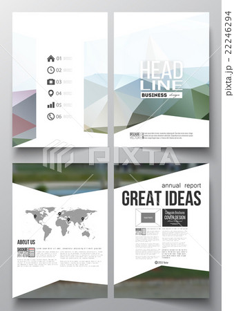 Set of business templates for brochure, magazine Set of business templates for brochure, magazine 22246294