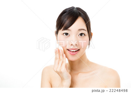 女性スキンケア 白バックイメージ 女性スキンケア 白バックイメージ 22248498