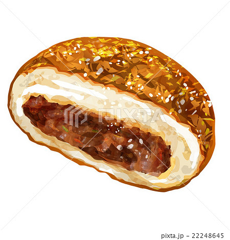 Curry Bread Stock Illustration