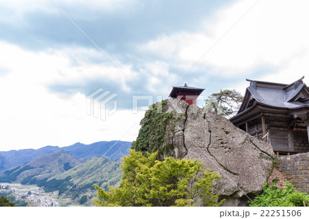 山形市 新緑の山寺立石寺 納経堂 山形市 新緑の山寺立石寺 納経堂 22251506