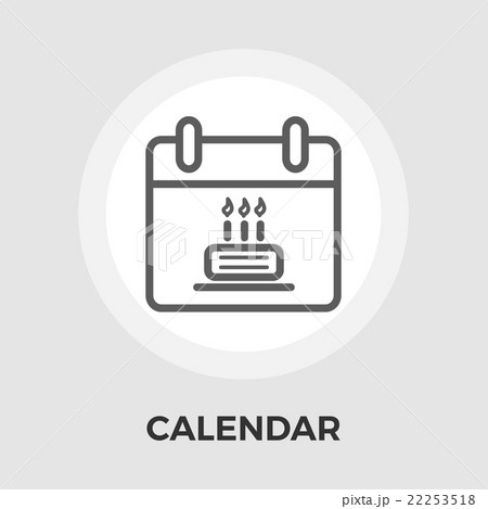 Calendar with cake 22253518