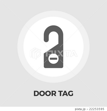 Door Tag Line Icon 22253595