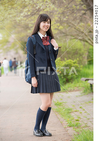 制服の女子高校生の写真素材