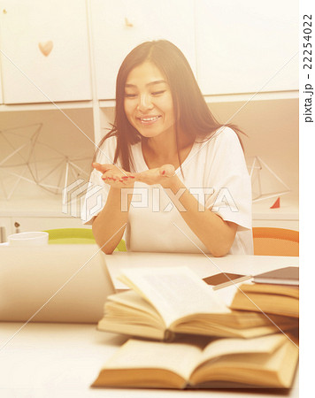 Asian student communicating 22254022