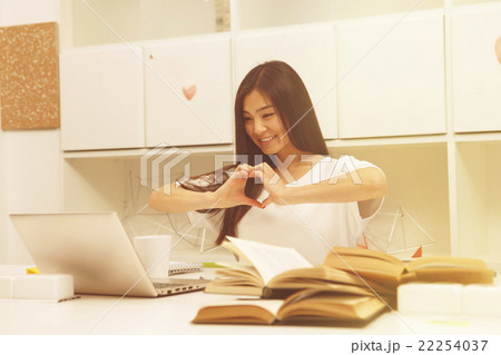 Asian student communicating 22254037