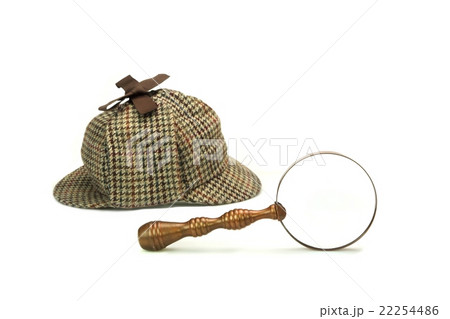 Deerstalker Cap And Magnifying Glass 22254486