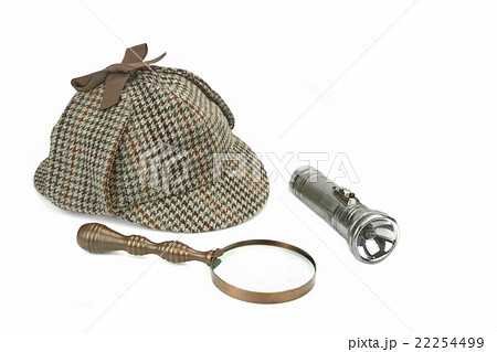 Sherlock Holmes Cap, Magnifying Glass, Flashlight Sherlock Holmes Cap, Magnifying Glass, Flashlight 22254499