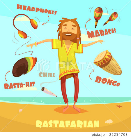 Rastafarian Character Illustration  22254703