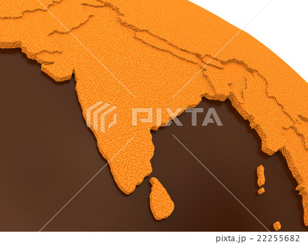 India on chocolate Earth India on chocolate Earth 22255682