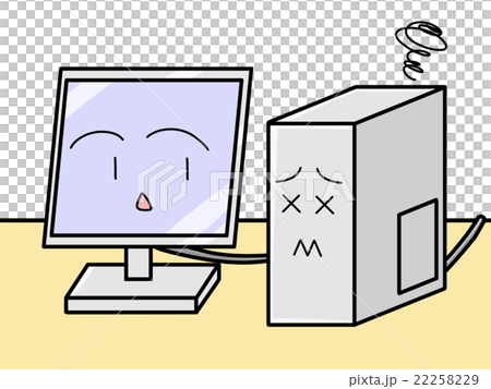 Broken personal computer 22258229