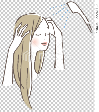 女性　シャワー 22261198