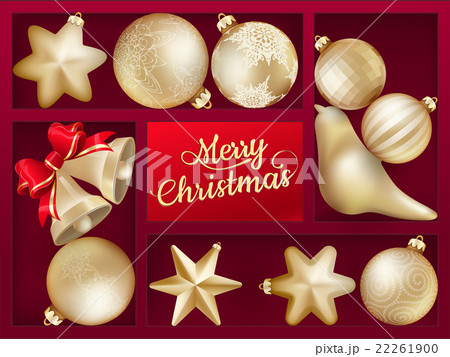 Holiday background with red shelf. EPS 10 22261900