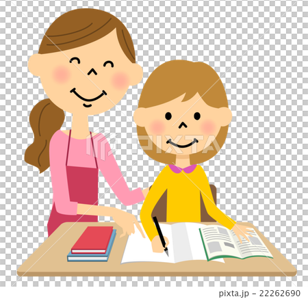 こどもに勉強を教えるお母さん 22262690