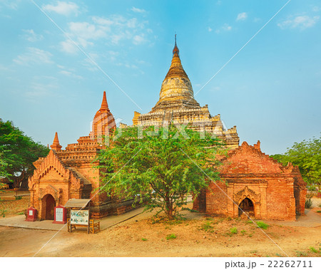 Shwesandaw pagoda in Bagan. Myanmar 22262711