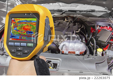 Recording Car Engine With Thermal Camera Recording Car Engine With Thermal Camera 22263075