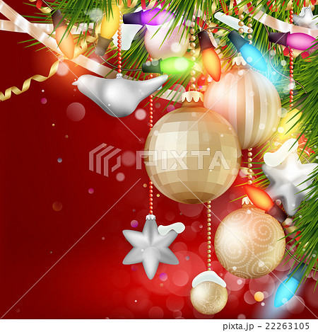 Christmas background with baubles. EPS 10 Christmas background with baubles. EPS 10 22263105