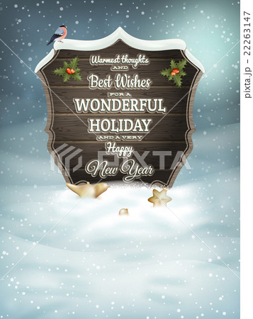 Christmas vintage greeting card. EPS 10 22263147