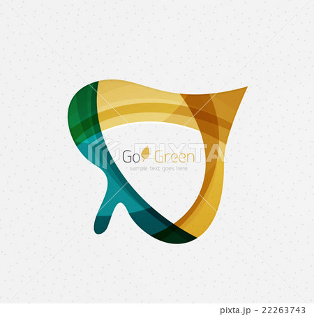 Green concept, geometric design eco leaf Green concept, geometric design eco leaf 22263743
