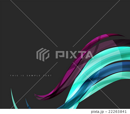 Colorful stripes wave composition, business 22263841