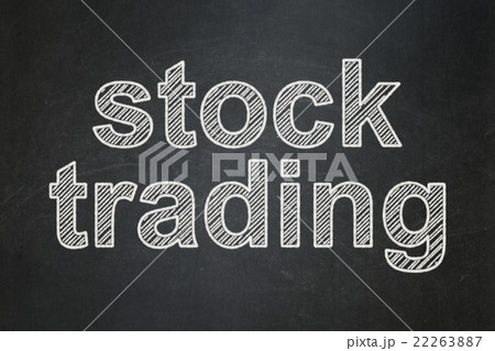 Business concept: Stock Trading on chalkboard Business concept: Stock Trading on chalkboard 22263887