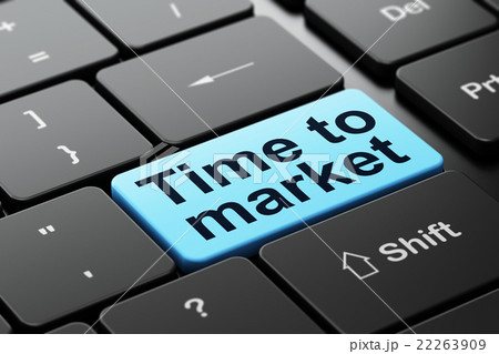 Timeline concept: Time to Market on computer 22263909