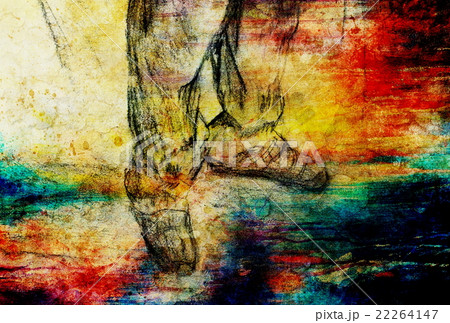 art drawing man legs and color abstract art drawing man legs and color abstract 22264147