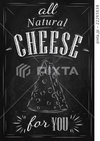 Poster all cheese chalk Poster all cheese chalk 22265638
