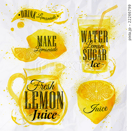 Lemonade watercolor 22266799