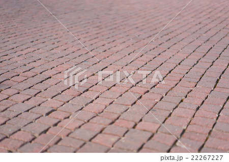 Red brick tile pavement, floor background 22267227