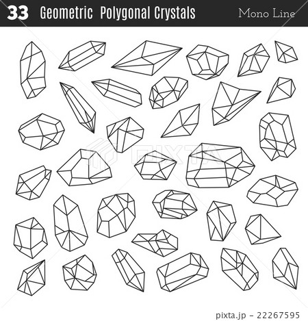 Vector geometric polygonal crystals Vector geometric polygonal crystals 22267595
