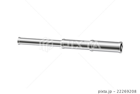 Vintage spyglass in silver design 22269208