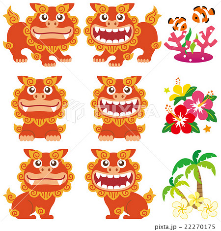 Okinawa Material Shisa Stock Illustration