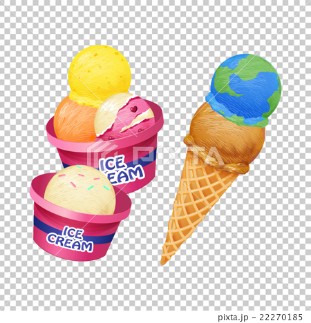 アイスクリームのイラスト素材 22270185 Pixta
