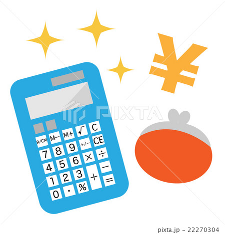 電卓と財布 電卓と財布 22270304