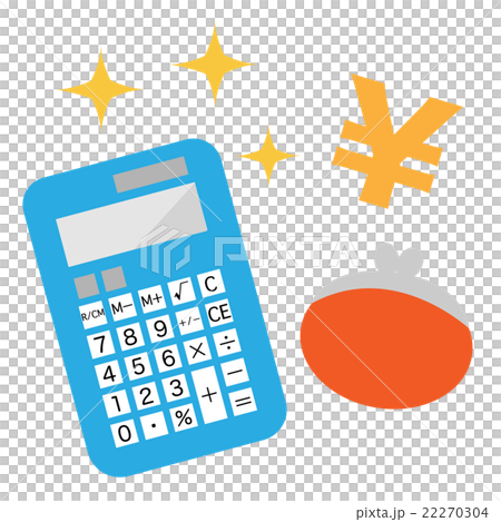 電卓と財布 電卓と財布 22270304