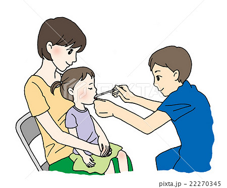 三歳児検診 内科 のイラスト素材