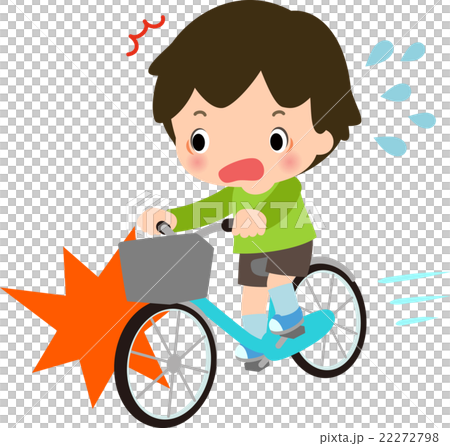 男孩造成事故的自行車 男孩造成事故的自行車 22272798