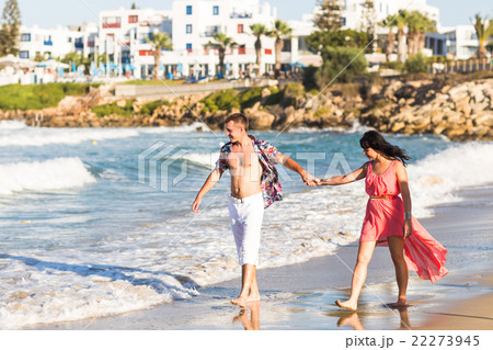 happy romantic couple in love and having fun happy romantic couple in love and having fun 22273945